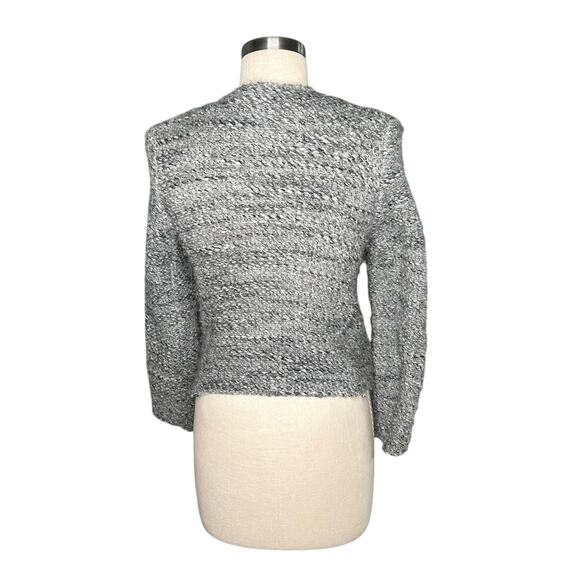 IRO Sveva Boucle Tweed Snap Front Gray Knit Jacket Women's Size 1 Small Career - Picture 3 of 14